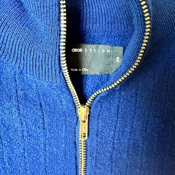 #73 ASOS DESIGN MEN KNITTED WOOL SWEATER TOP POCKET SIZE 2XS - Picture 2 of 4